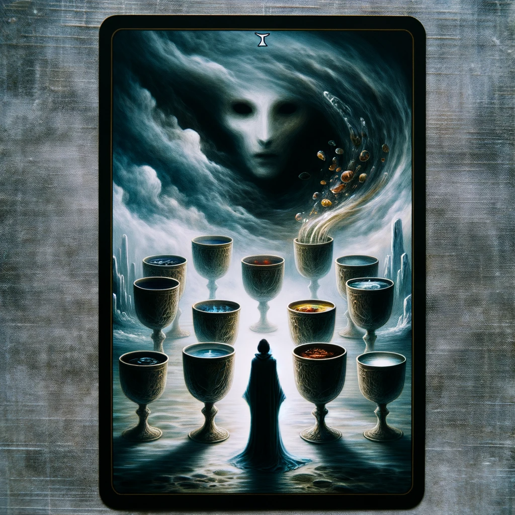 death reversed and seven of cups