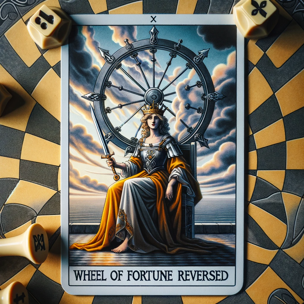 wheel of fortune reversed and queen of swords