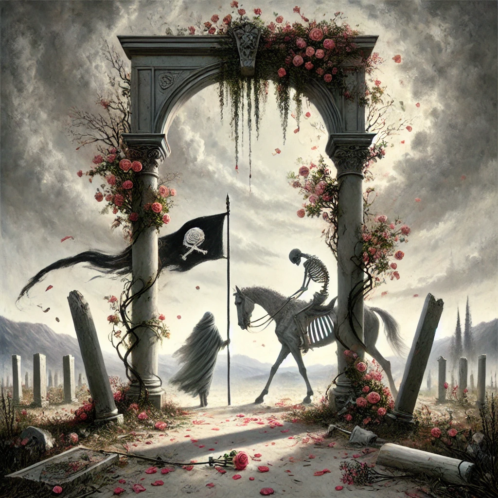 Four of Wands Reversed and Death