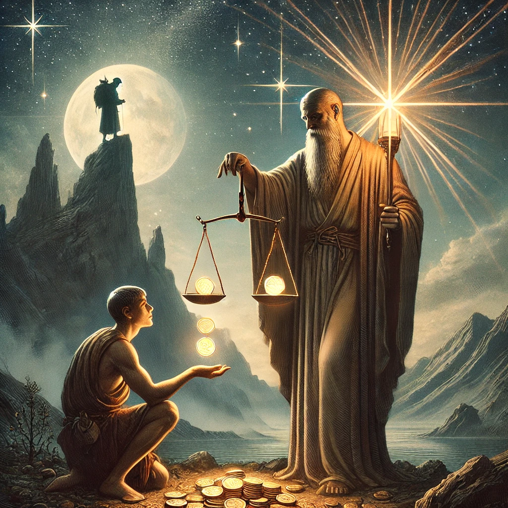 Six of Pentacles and The Hermit