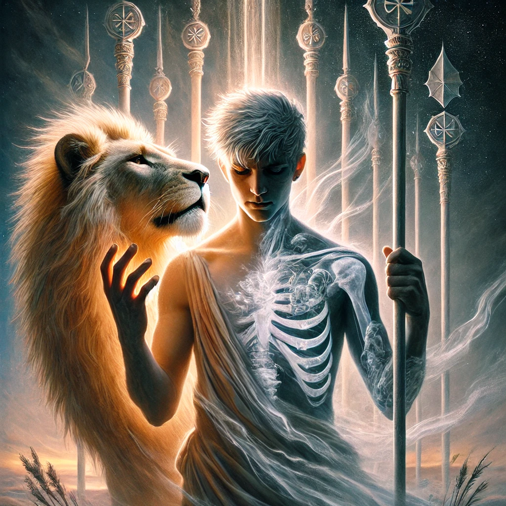 Strength Reversed and Nine of Wands