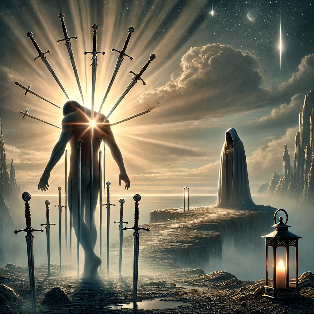 Ten of Swords Reversed and The Hermit Reversed