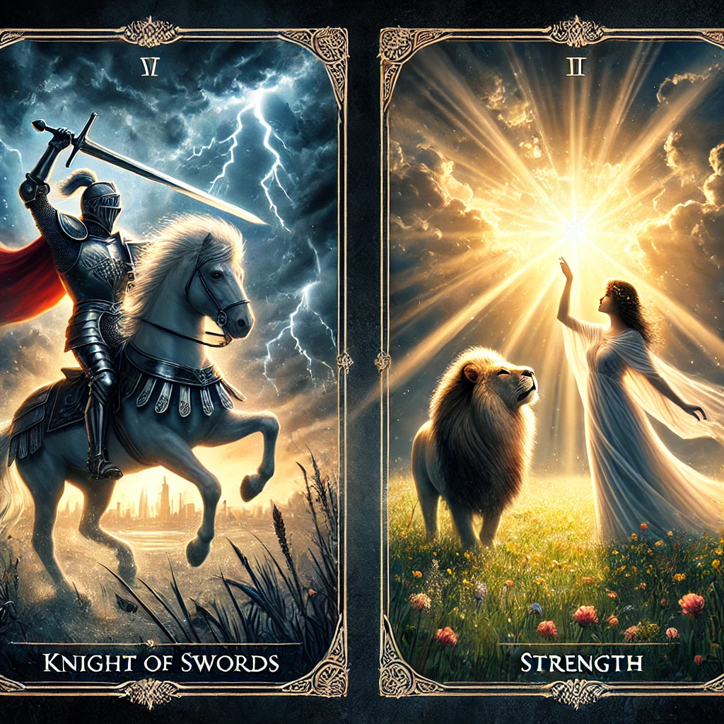 Knight of Swords and Strength