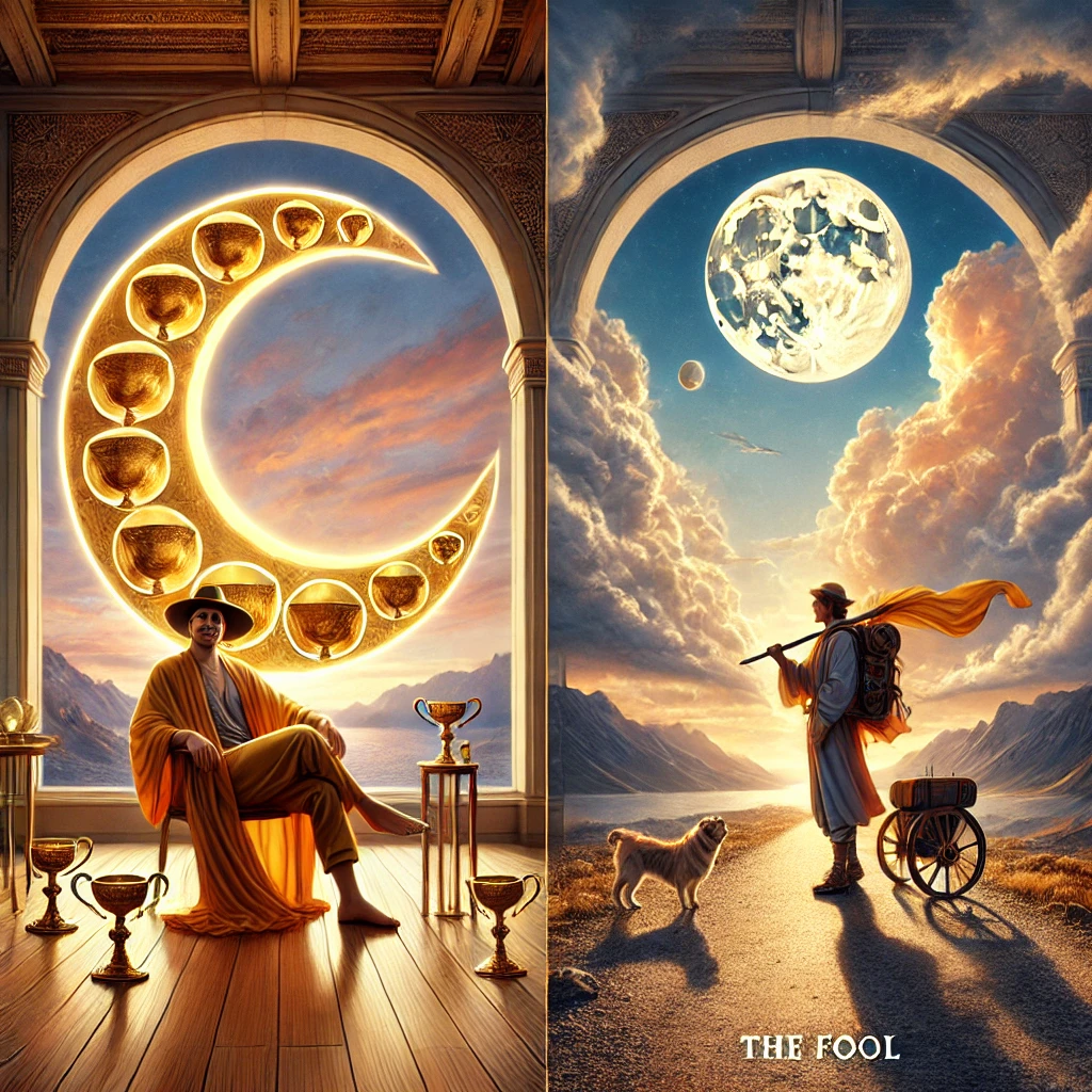 Nine of Cups and The Fool