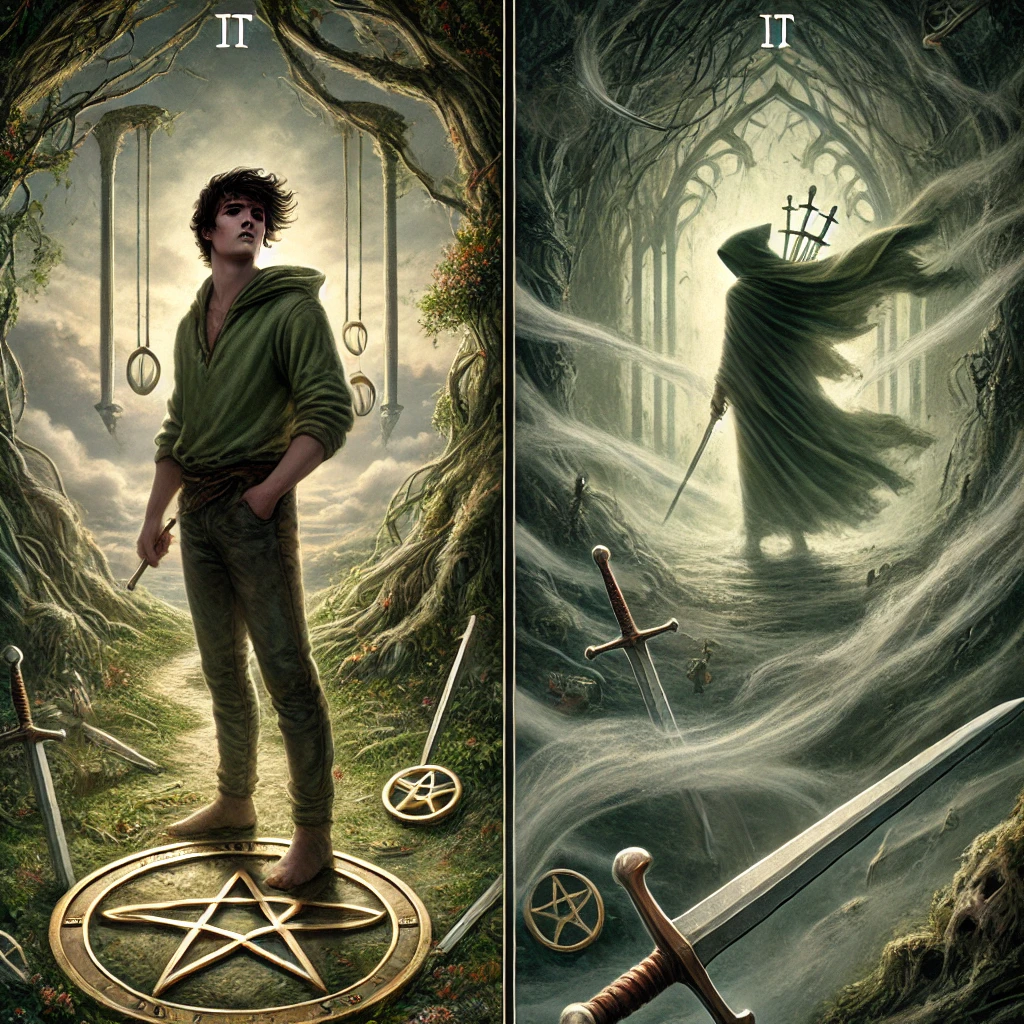 Nine of Pentacles Reversed and Seven of Swords