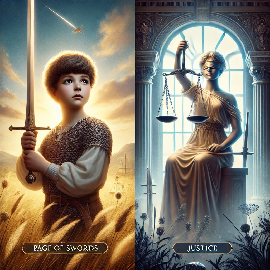 Page of Swords and Justice