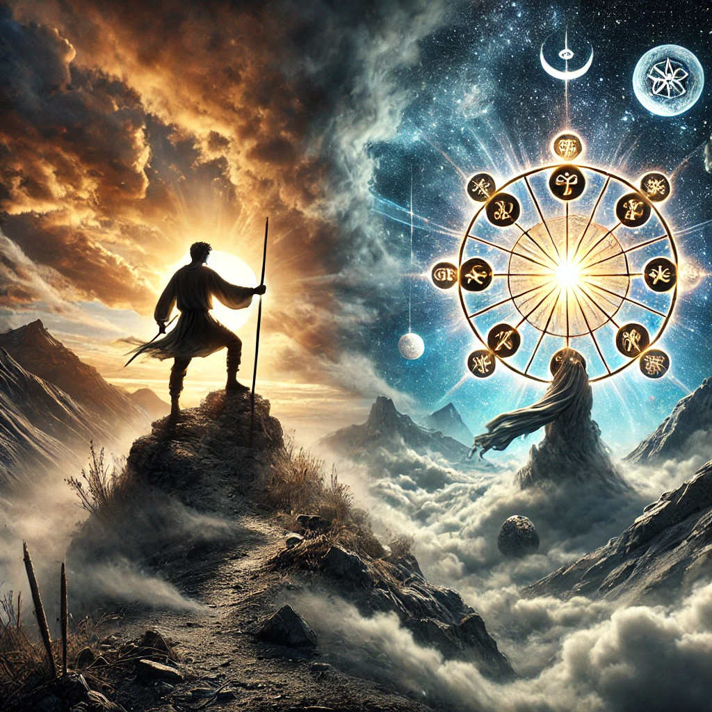 Seven of Wands and Wheel of Fortune