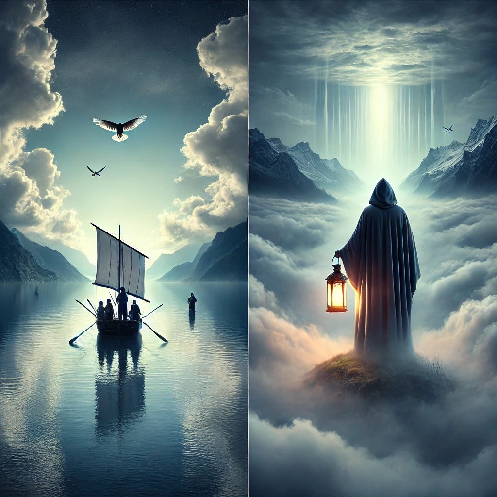 Six of Swords and The Hermit