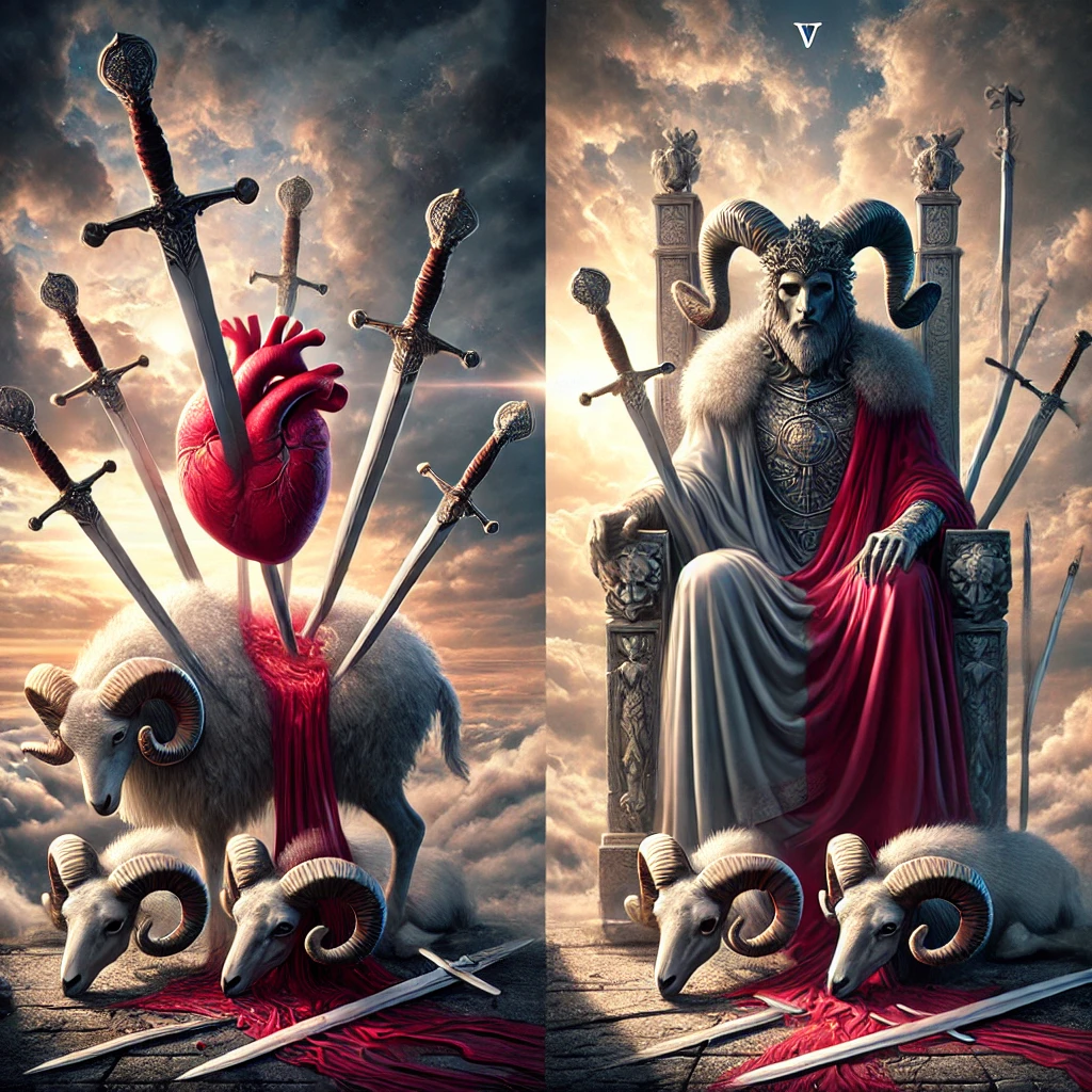 Three of Swords Reversed and The Emperor