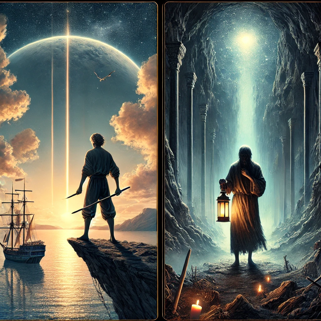 Three of Wands and The Hermit Reversed