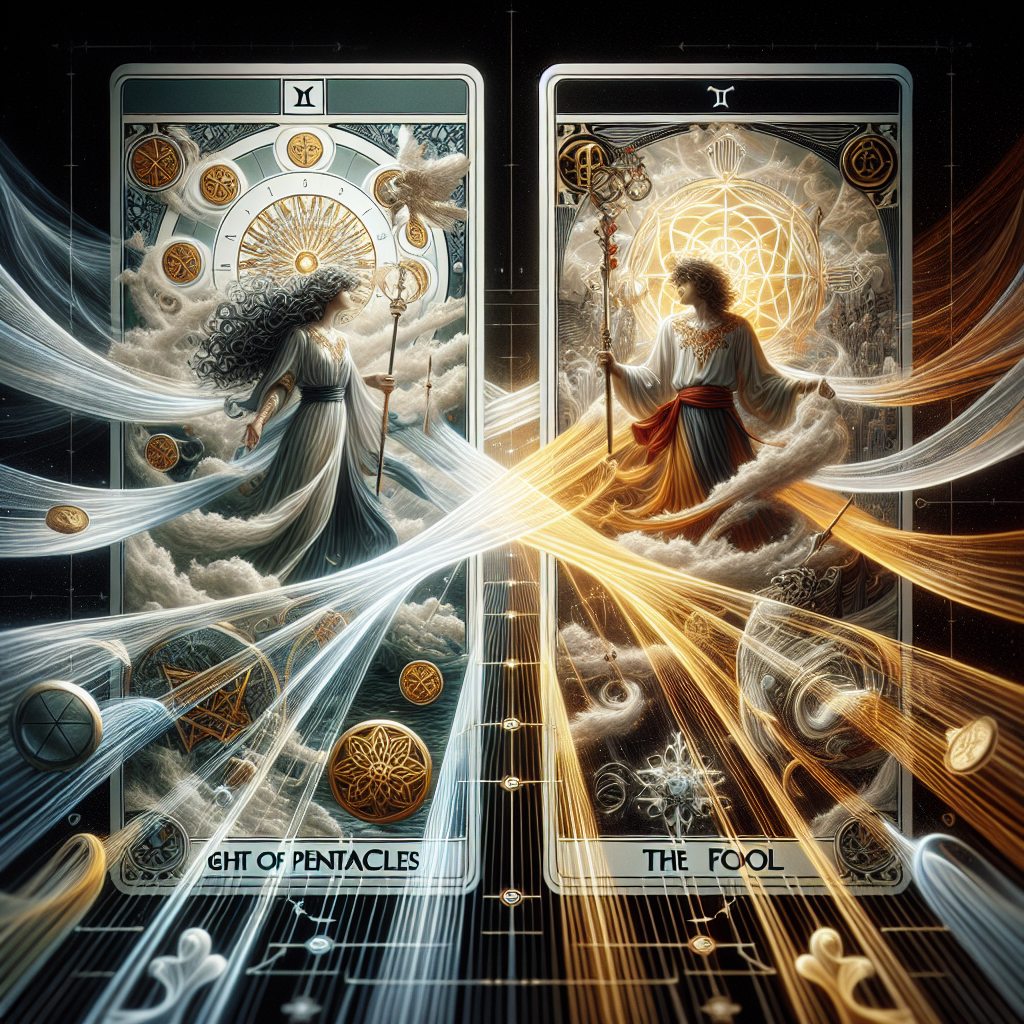 Eight of Pentacles and The Fool