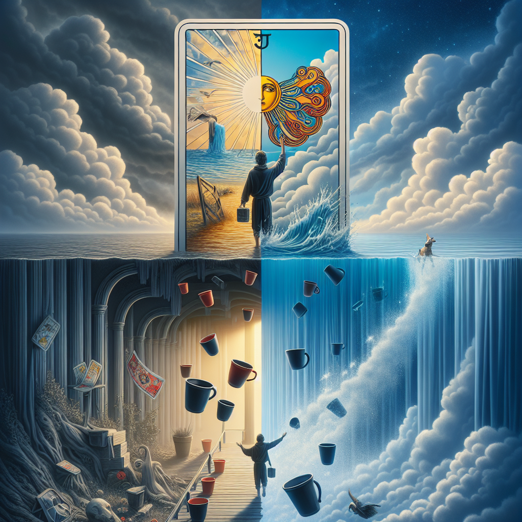 Five of Cups and The Fool