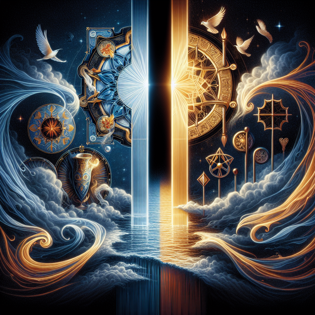 King of Cups and Seven of Wands
