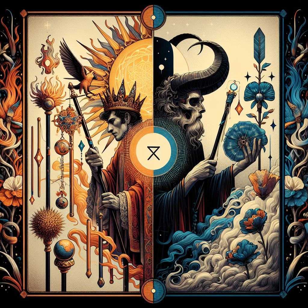 King of Wands and The Fool