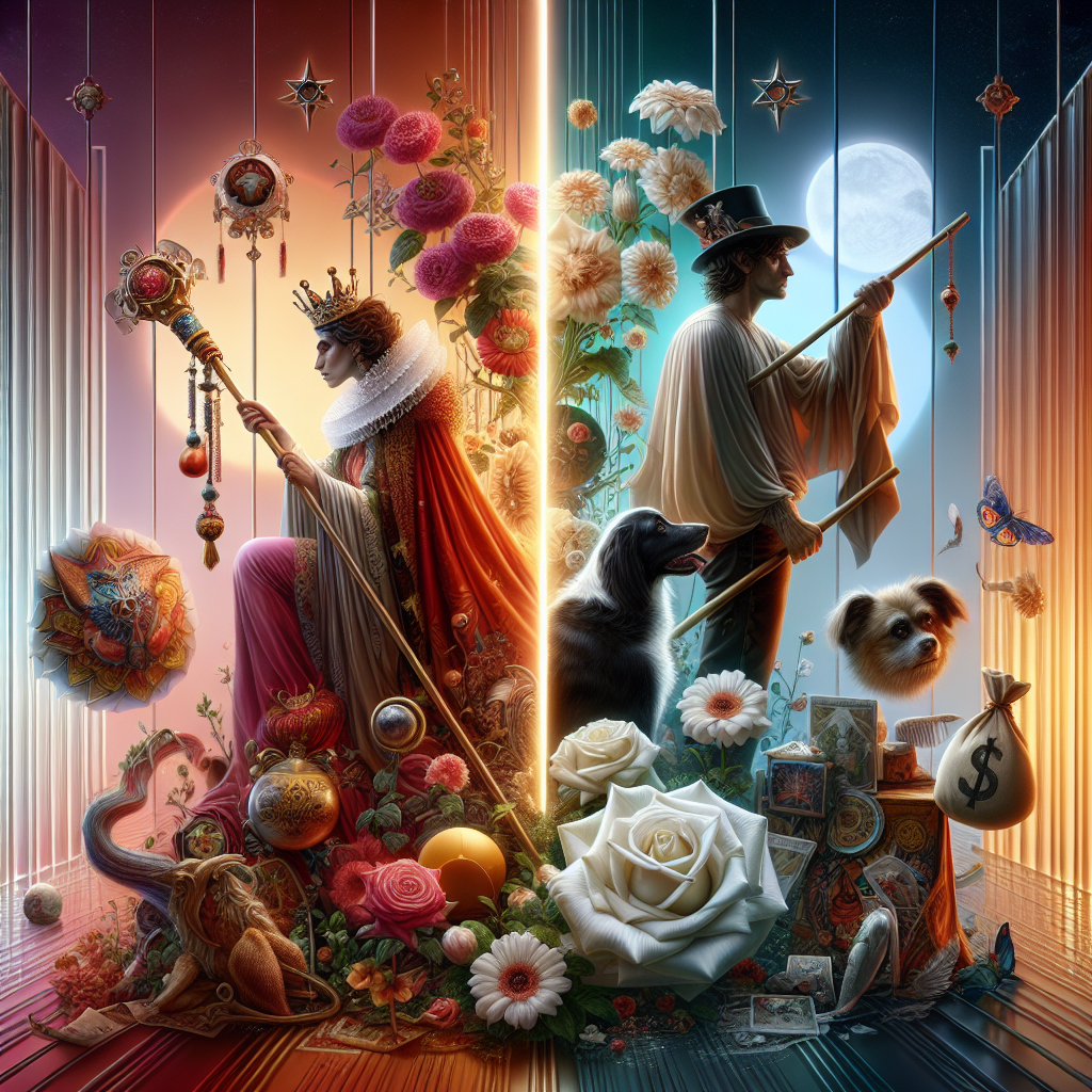 Queen of Wands and The Fool