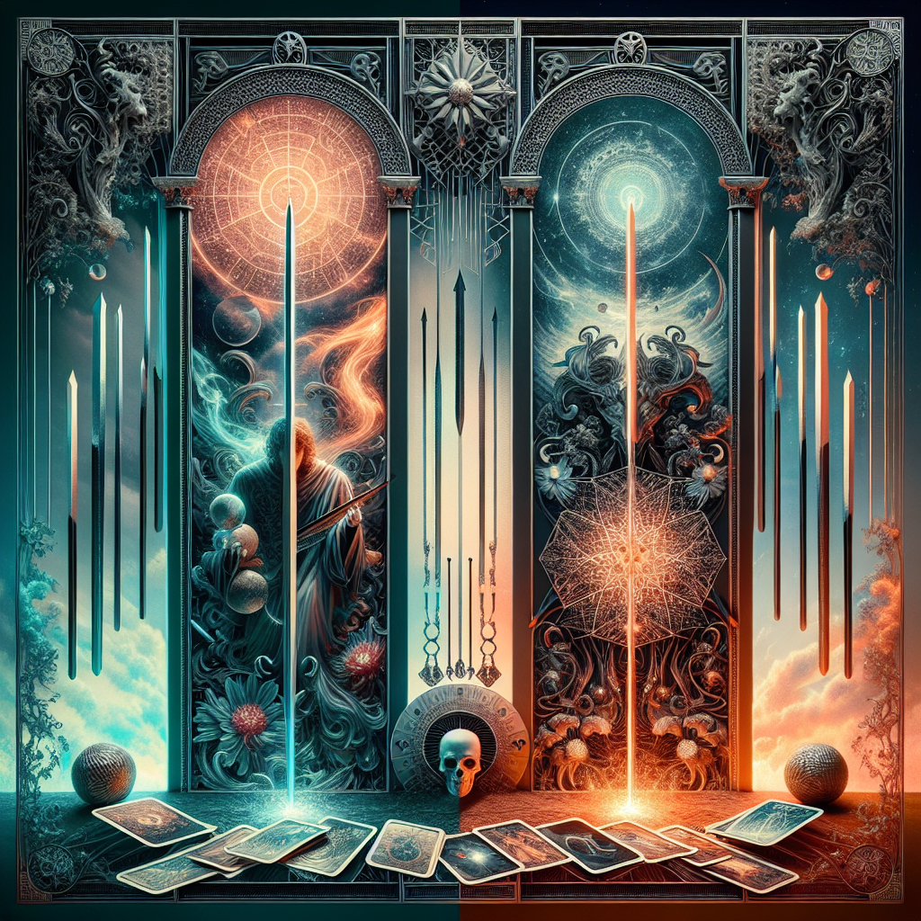 Seven of Swords and Four of Wands