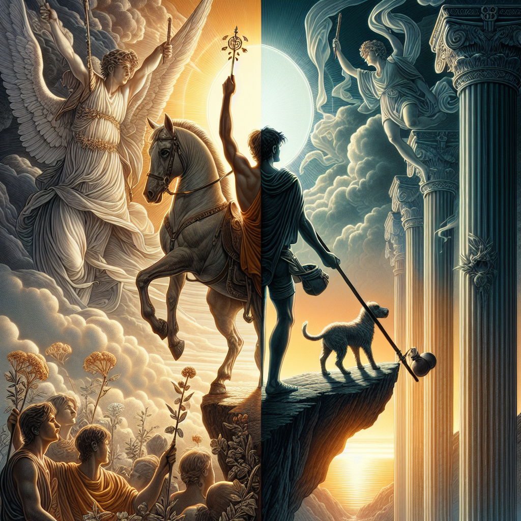 Six of Wands and The Fool