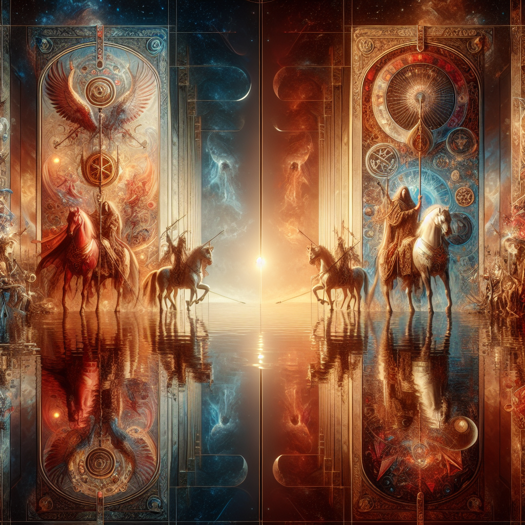 The Chariot and Knight of Pentacles