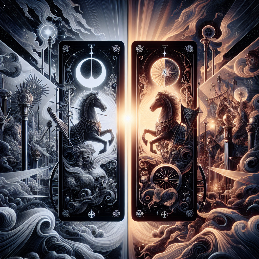 the chariot and seven of wands