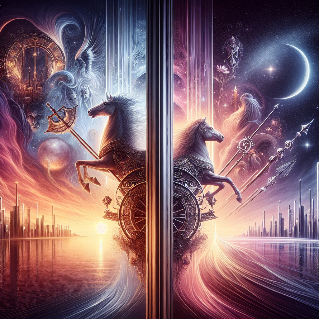 the chariot and two of wands