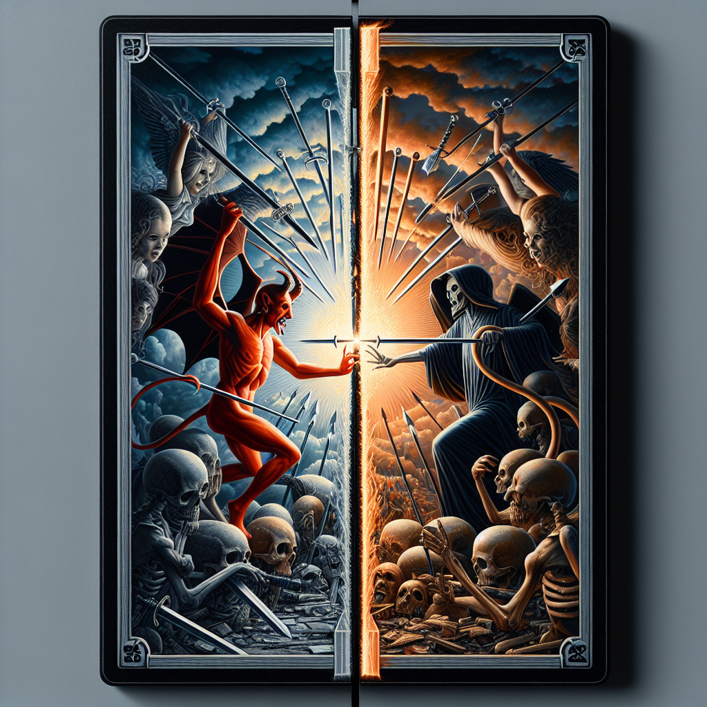 The Devil and Five of Swords