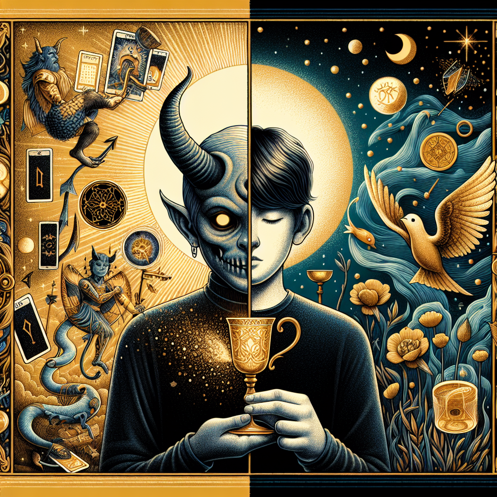 The Devil and Page of Cups