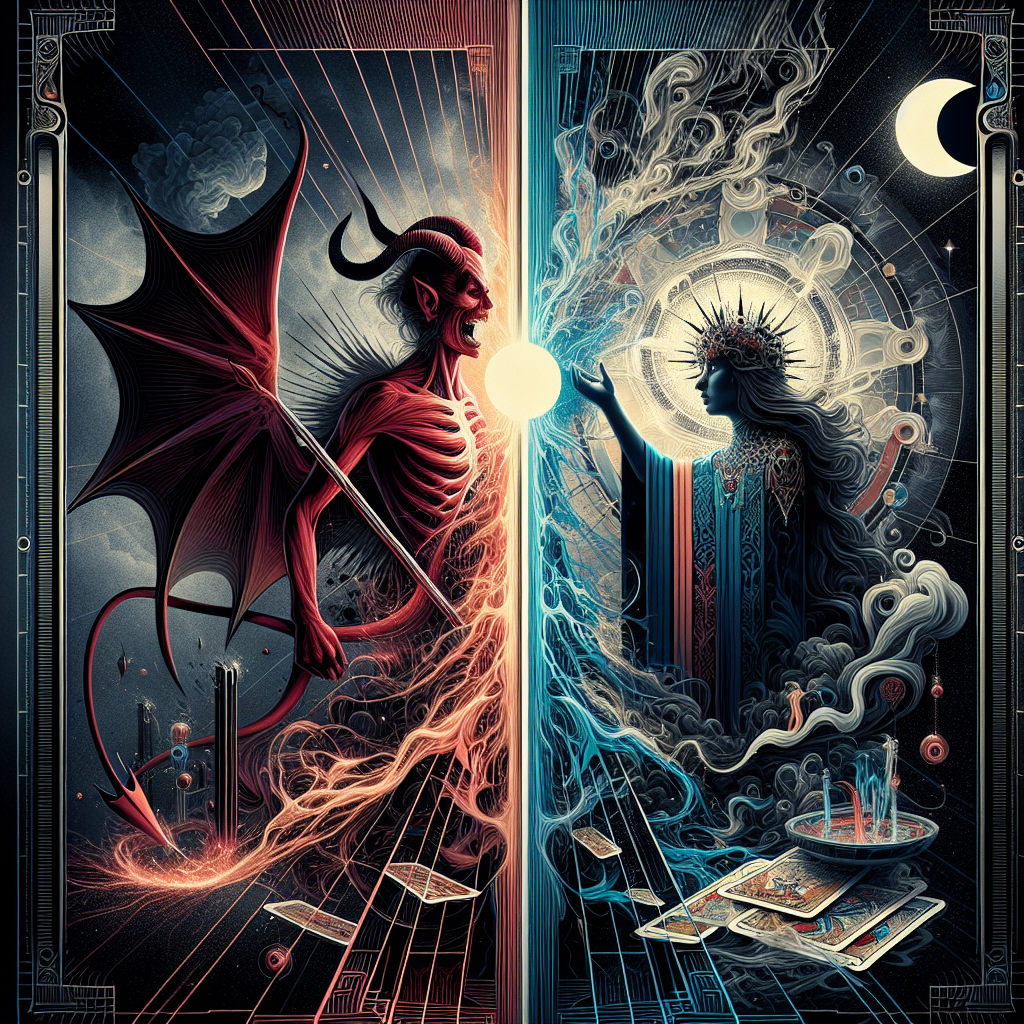 The Devil and Queen of Cups
