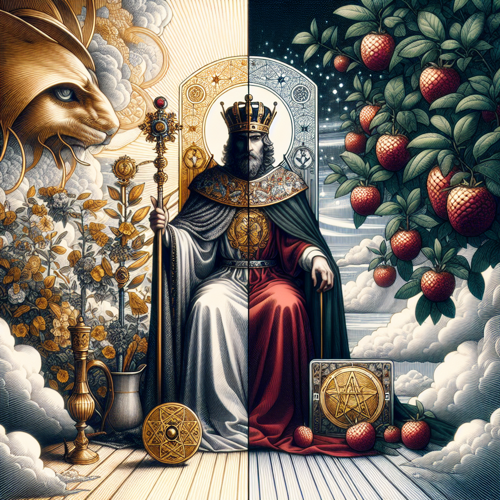the emperor and seven of pentacles