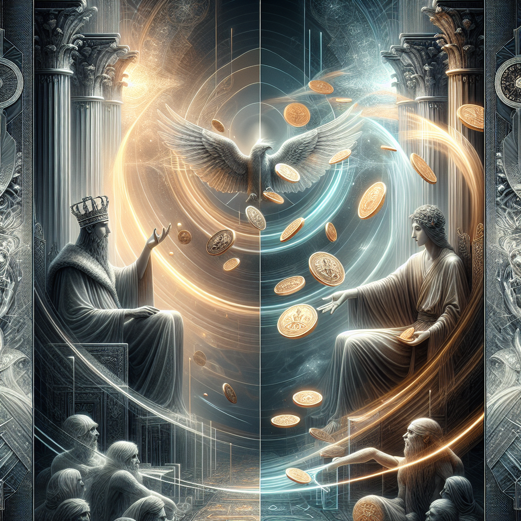 The Emperor and Six of Pentacles