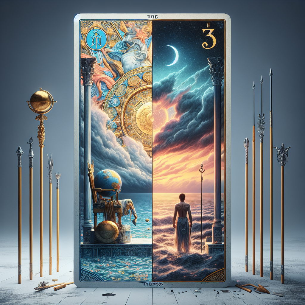 the emperor and three of wands reversed