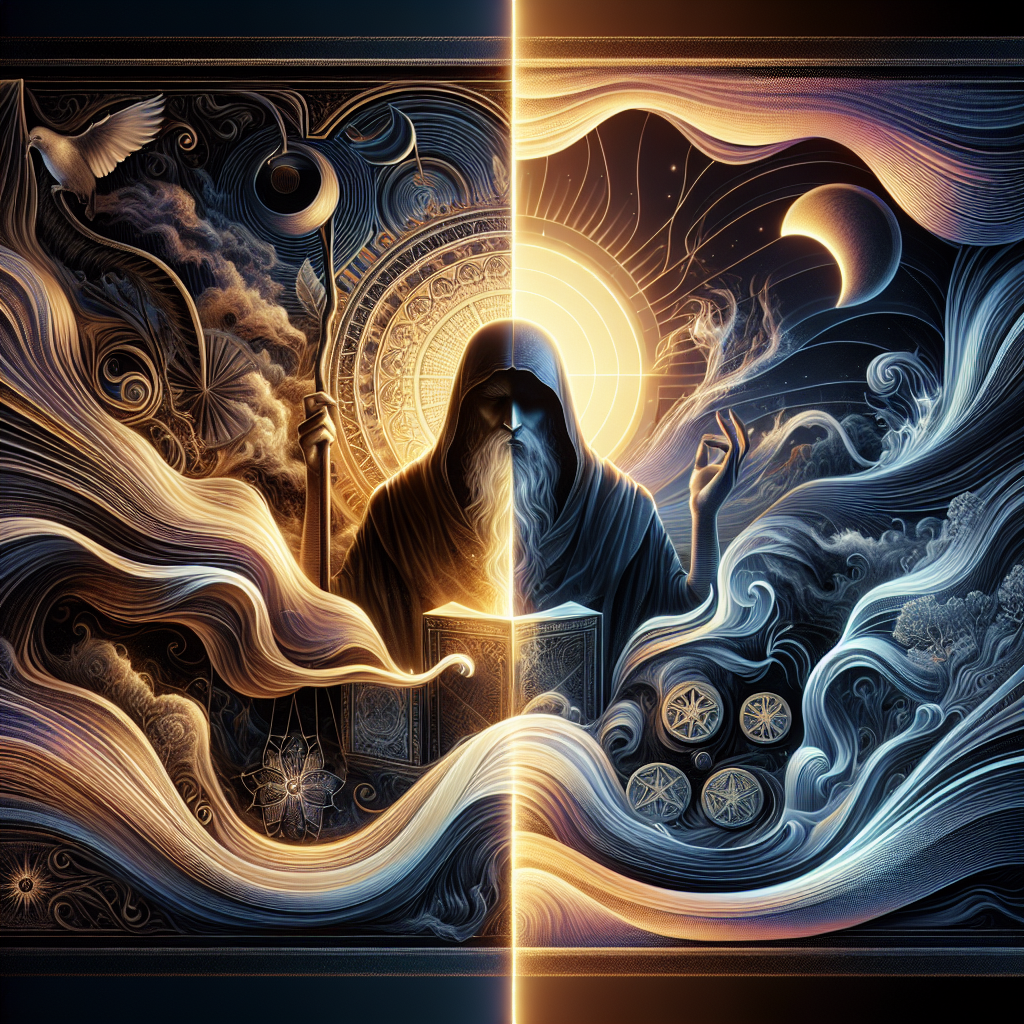 The Hermit and Four of Pentacles