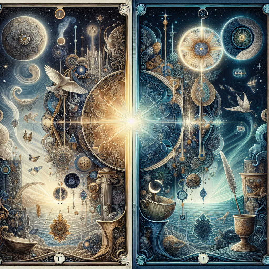 The Hermit and Nine of Cups