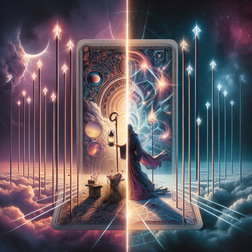 The Hermit and Seven of Wands
