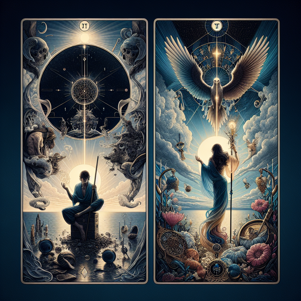 The Hermit and Six of Wands