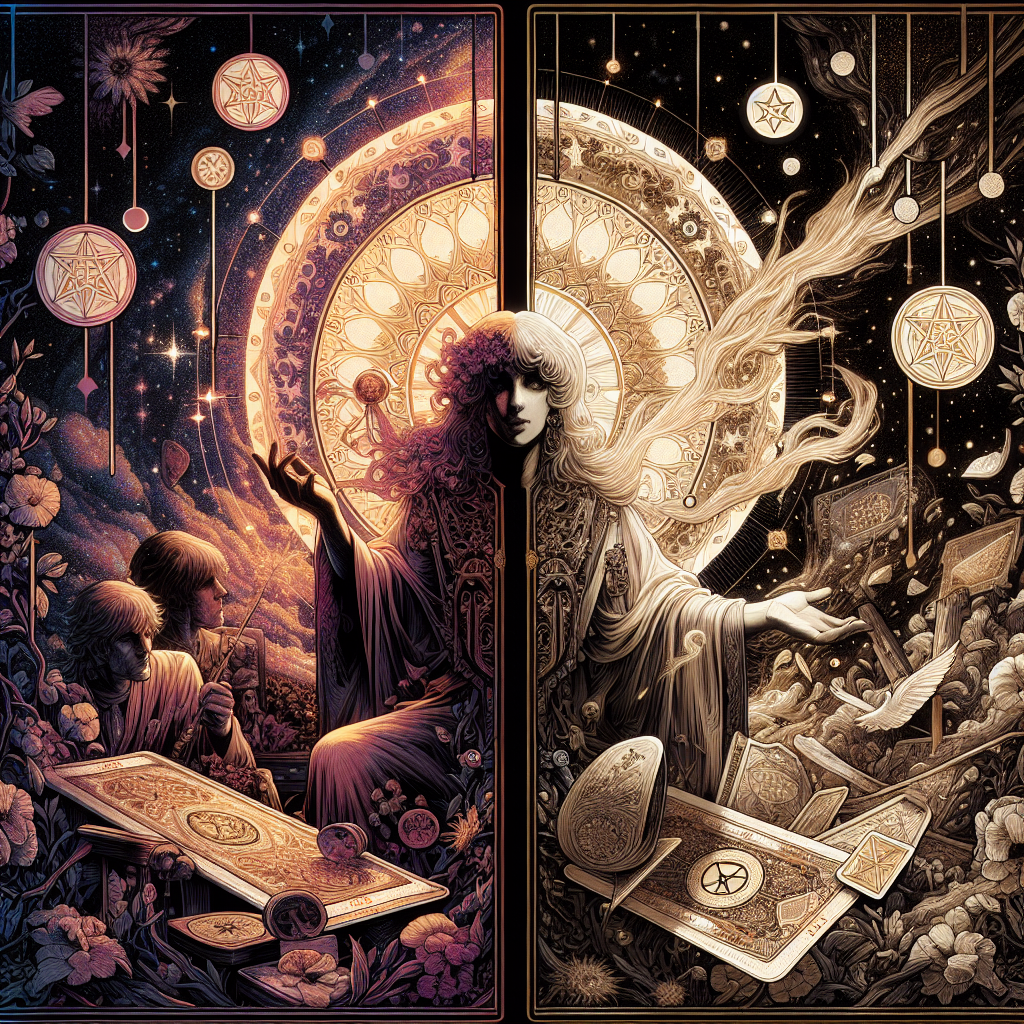 The Hermit and Three of Pentacles