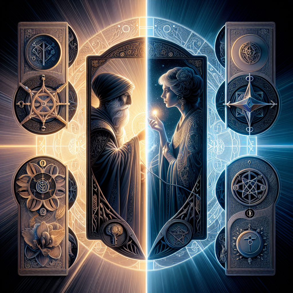 The Hermit and Two of Pentacles