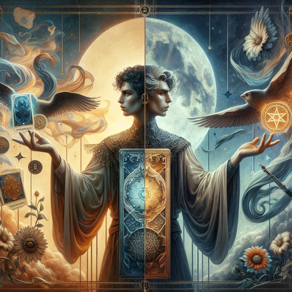 The Magician and Eight of Pentacles