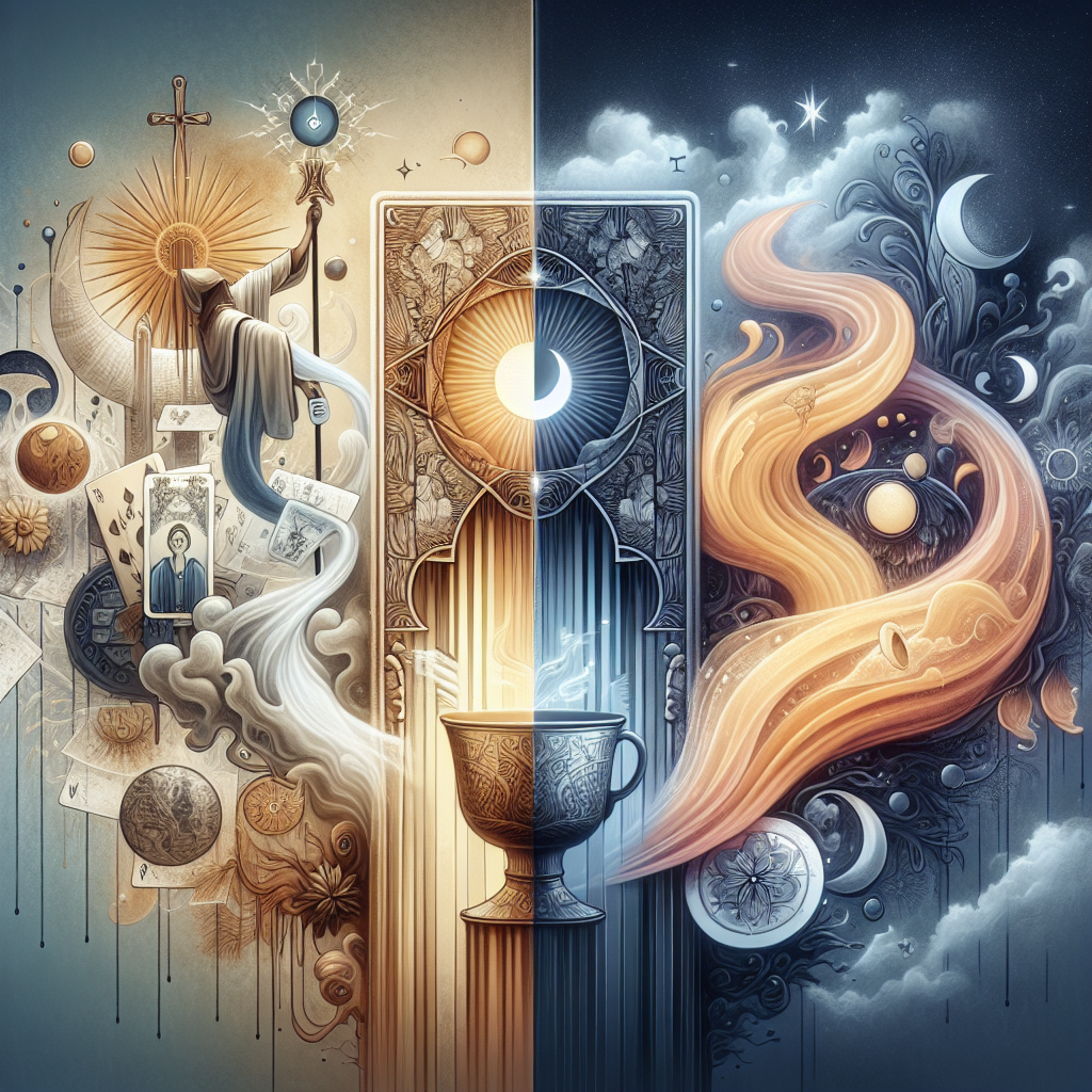 the magician and five of cups