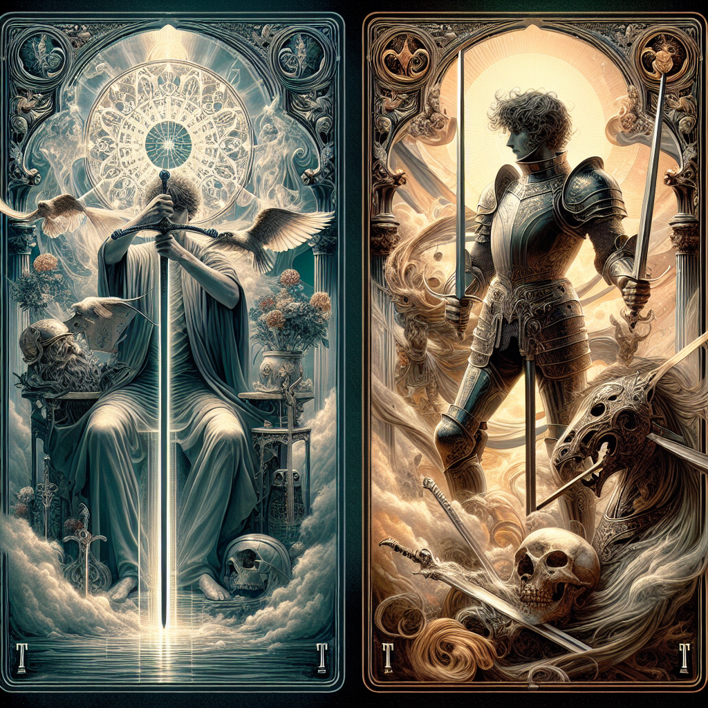 The Magician and Knight of Swords