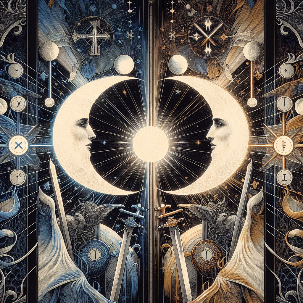 the moon and king of swords