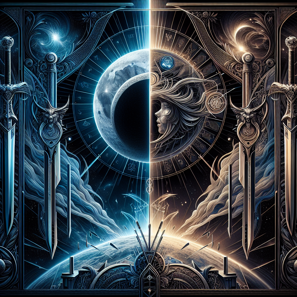 the moon and page of swords
