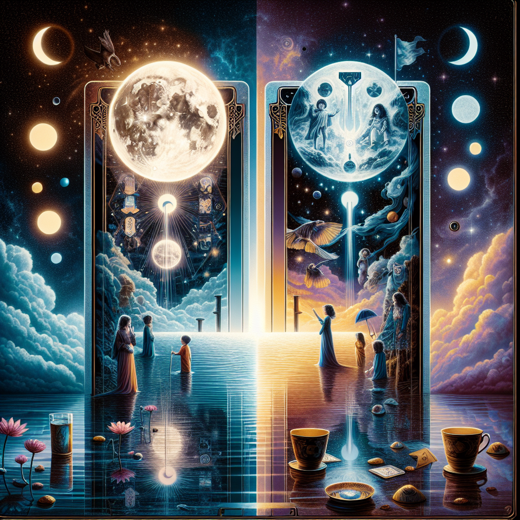 the moon and six of cups