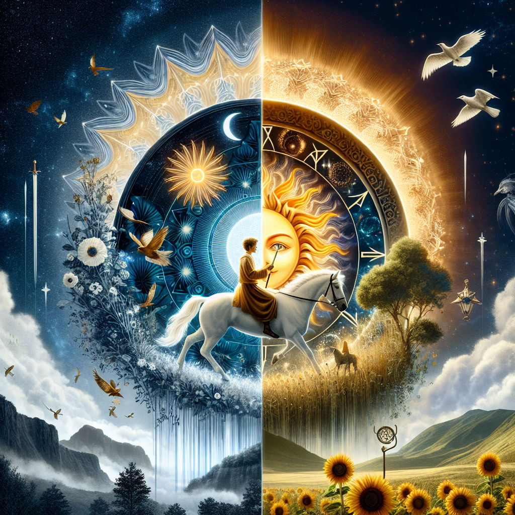 the sun and page of swords