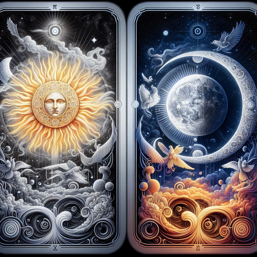the sun and the moon in tarot