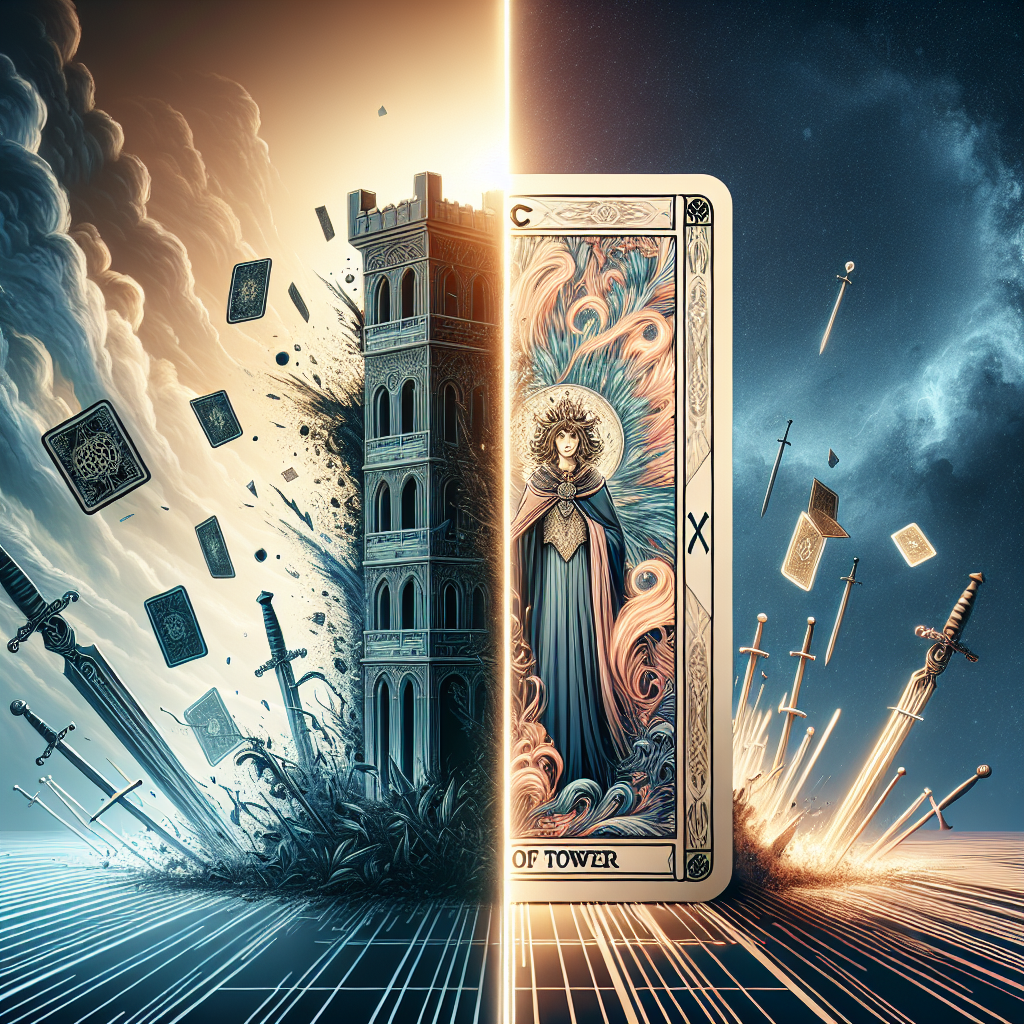 the tower and queen of swords