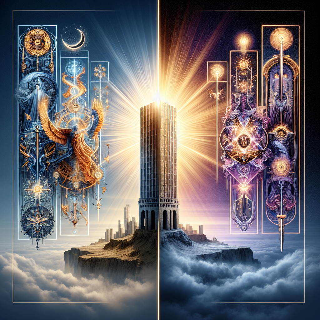 The Tower and Six of Swords