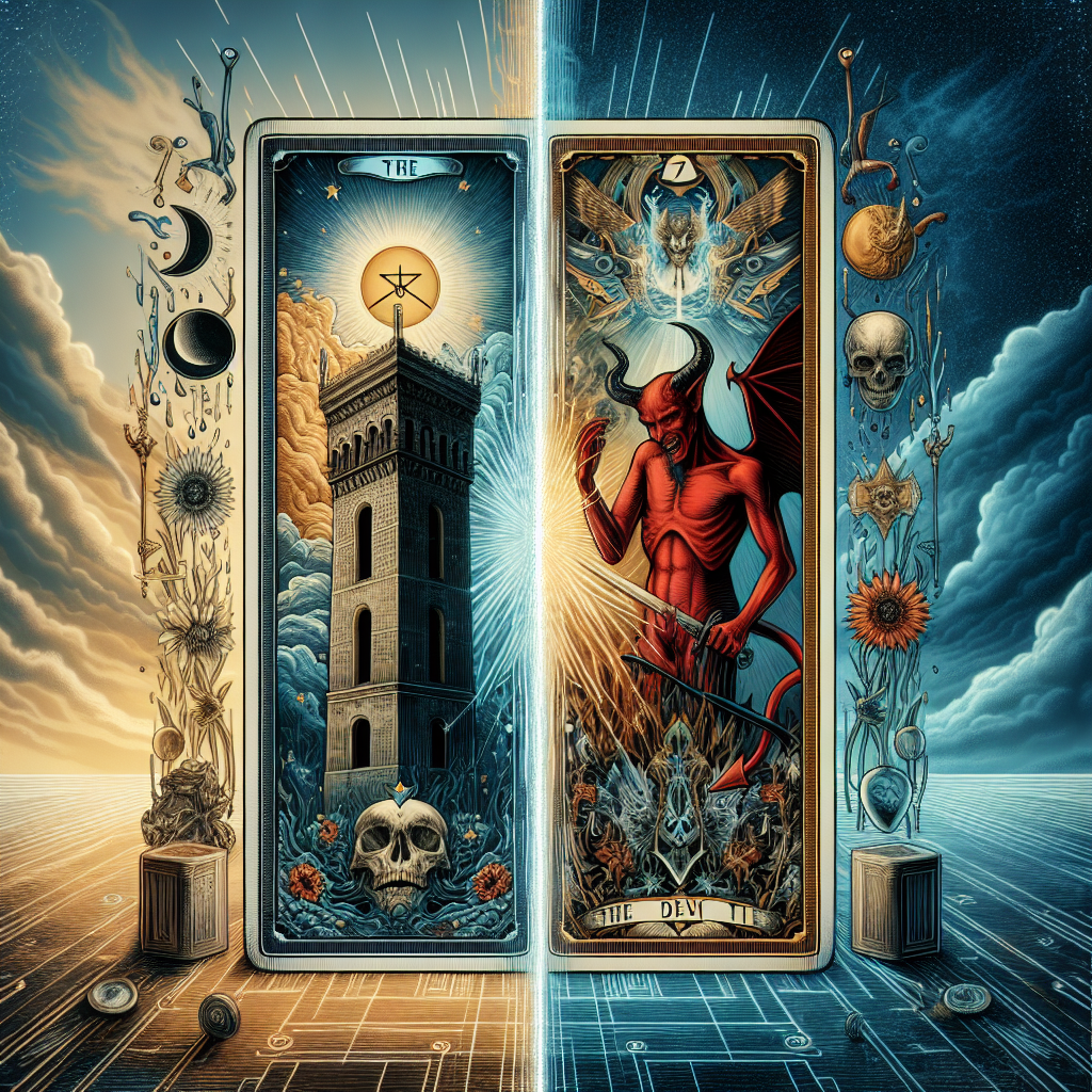 The Tower and The Devil, Tarot Meaning