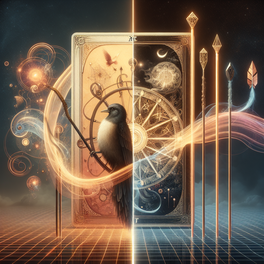 The Wheel of Fortune and Five of Wands