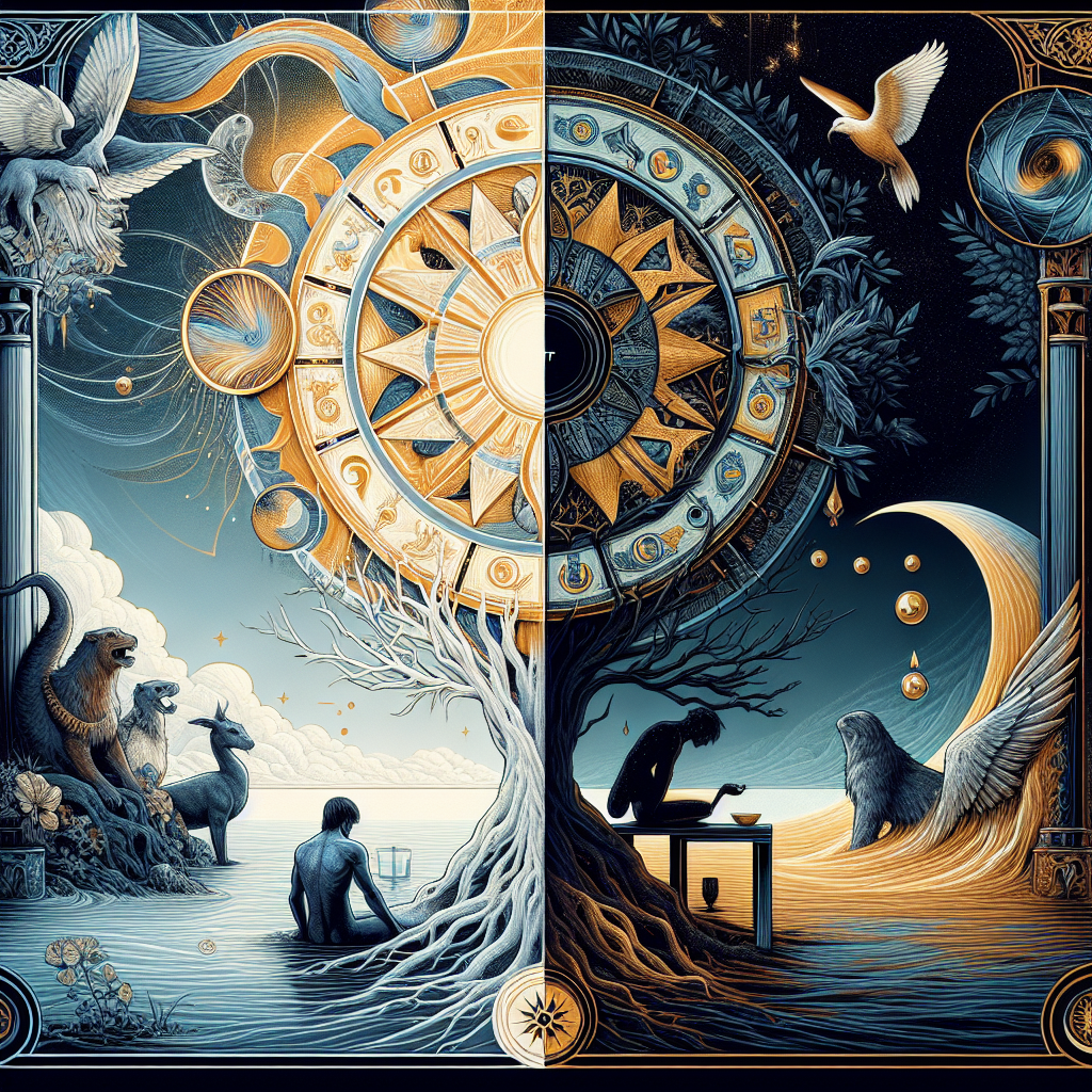 The Wheel of Fortune and Four of Cups