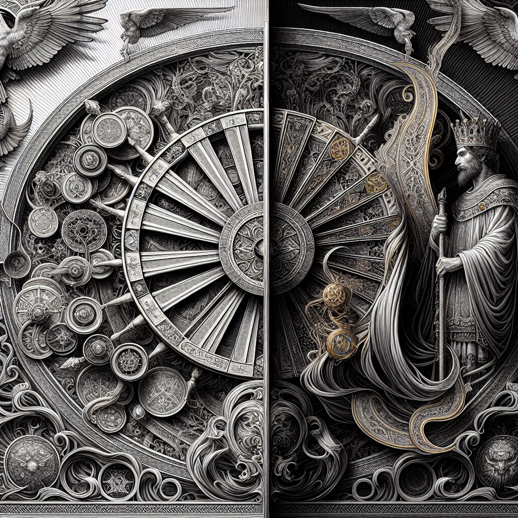 The Wheel of Fortune and King of Pentacles